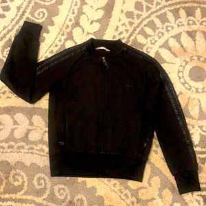 Adidas black zip up sport jacket